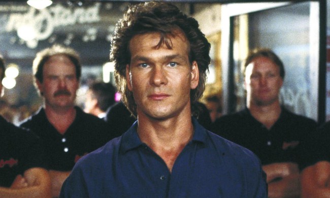A man looks ahead in Road House.